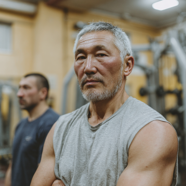 Группа довольных участников после тренировки